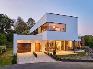 Fertighaus Musterhaus  Bad Vilbel von LUXHAUS, Cubushaus Außenansicht 1