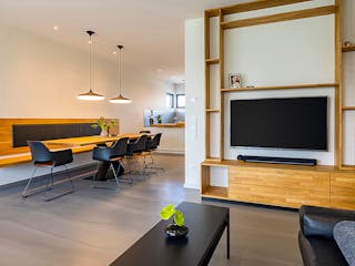 Fertighaus Satteldach Modern 164 von LUXHAUS, Satteldach-Klassiker Innenansicht 2