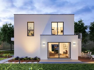 Fertighaus LifeStyle 13.10 F von massa haus Ausbauhaus ab 180999€, Cubushaus Außenansicht 2