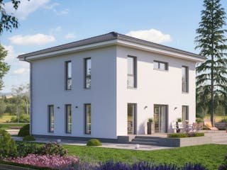 Fertighaus LifeStyle 16.01 W von massa haus Ausbauhaus ab 177999€, Stadtvilla Außenansicht 4
