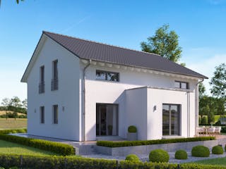 Fertighaus LifeStyle 17.01 S von massa haus Ausbauhaus ab 151999€, Satteldach-Klassiker Außenansicht 2