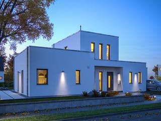 Fertighaus LifeStyle 19.04 F von massa haus Ausbauhaus ab 254999€, Cubushaus Außenansicht 2