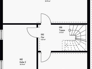 Fertighaus TwinStyle 15.01 S von massa haus Ausbauhaus ab 156999€, Satteldach-Klassiker Grundriss 3