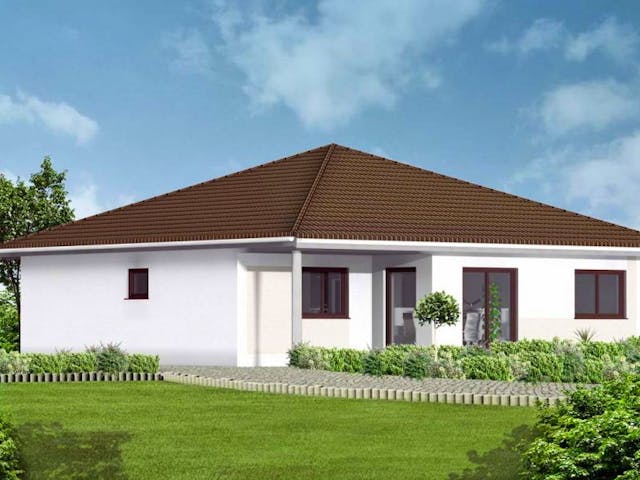 Massivhaus Bungalow 4 von Massive Wohnbau, Bungalow Außenansicht 1