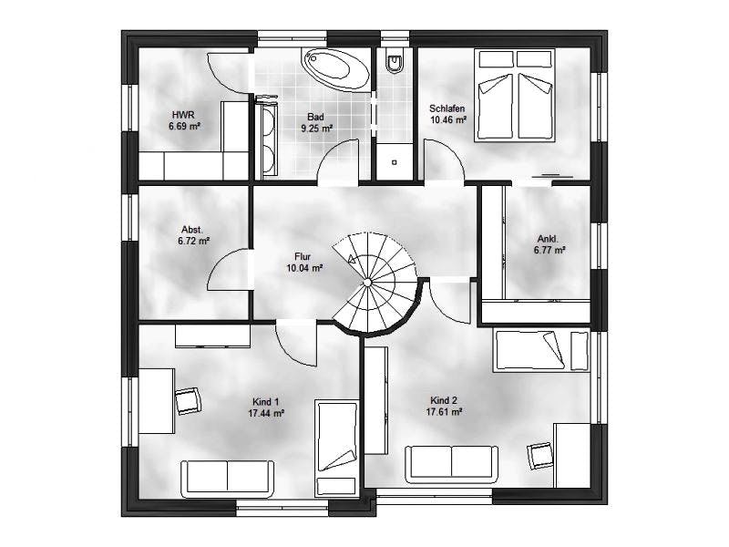 Massivhaus Stadtvilla 5 von Massive Wohnbau, Stadtvilla Grundriss 2