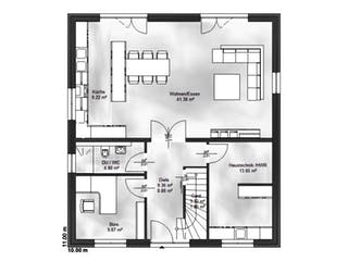 Massivhaus Stadtvilla 7 von Massive Wohnbau, Stadtvilla Grundriss 1