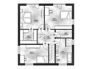 Massivhaus Stadtvilla 7 von Massive Wohnbau, Stadtvilla Grundriss 2
