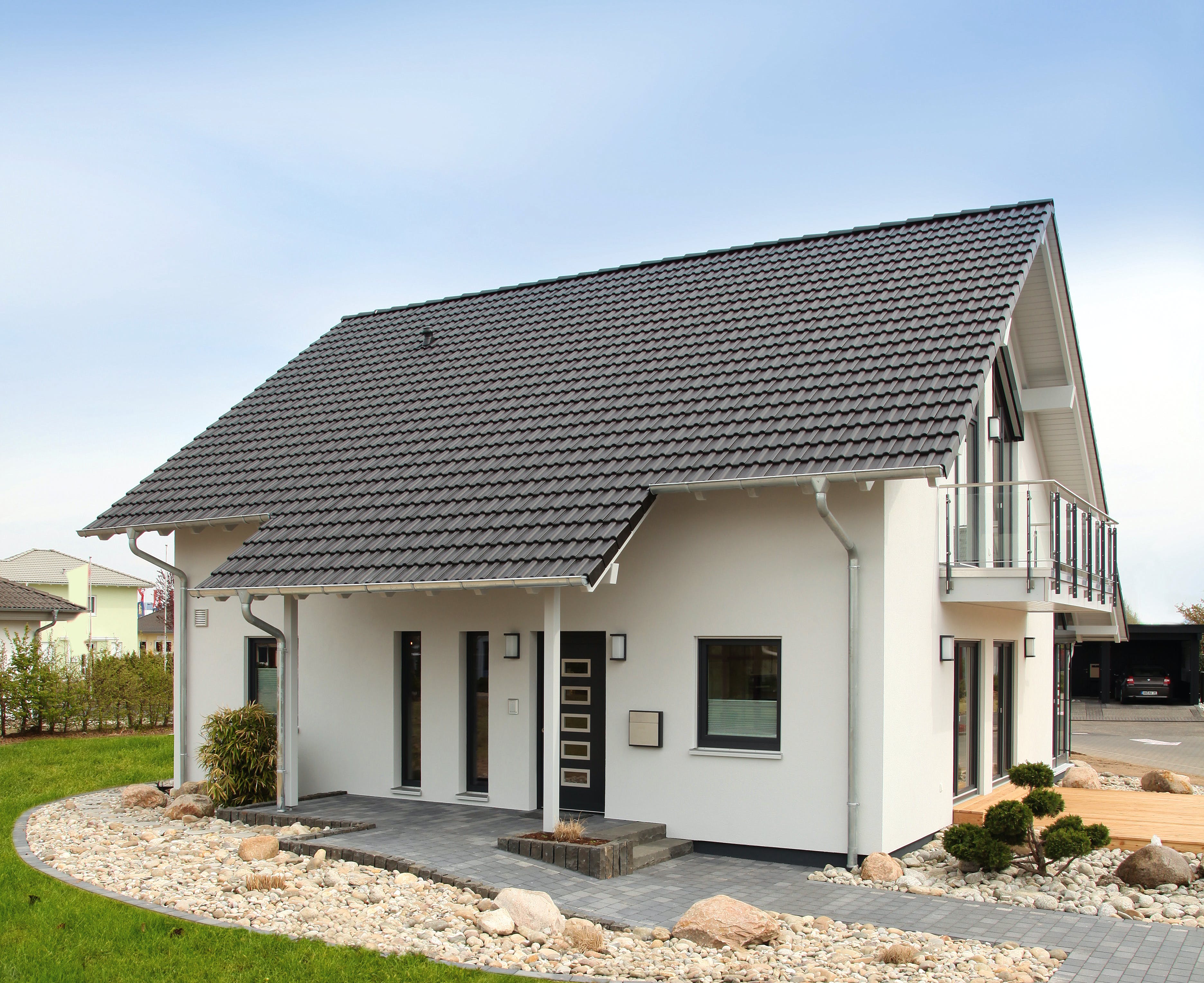 Fertighaus MH Mülheim-Kärlich - MEDLEY 3.0 - Sonderedition von FingerHaus Schlüsselfertig ab 423293€, Außenansicht 2