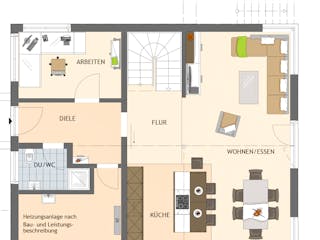 Fertighaus MH Berlin-Werder - MEDLEY 3.0 von FingerHaus Schlüsselfertig ab 417195€, Stadtvilla Grundriss 1