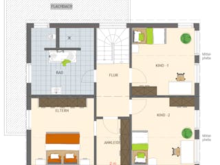 Fertighaus MH Berlin-Werder - MEDLEY 3.0 von FingerHaus Schlüsselfertig ab 417195€, Stadtvilla Grundriss 2