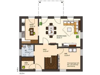 Fertighaus MEDLEY 3.0 211 W SE von FingerHaus, Stadtvilla Grundriss 1