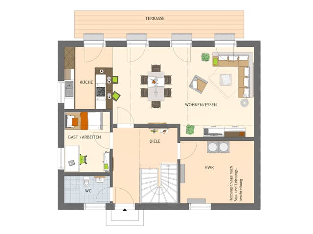 Fertighaus MEDLEY 3.0 410 C W von FingerHaus Schlüsselfertig ab 392756€, Stadtvilla Grundriss 1