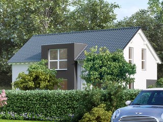 Fertighaus München von Fingerhut Haus Schlüsselfertig ab 431864€, Satteldach-Klassiker Außenansicht 2