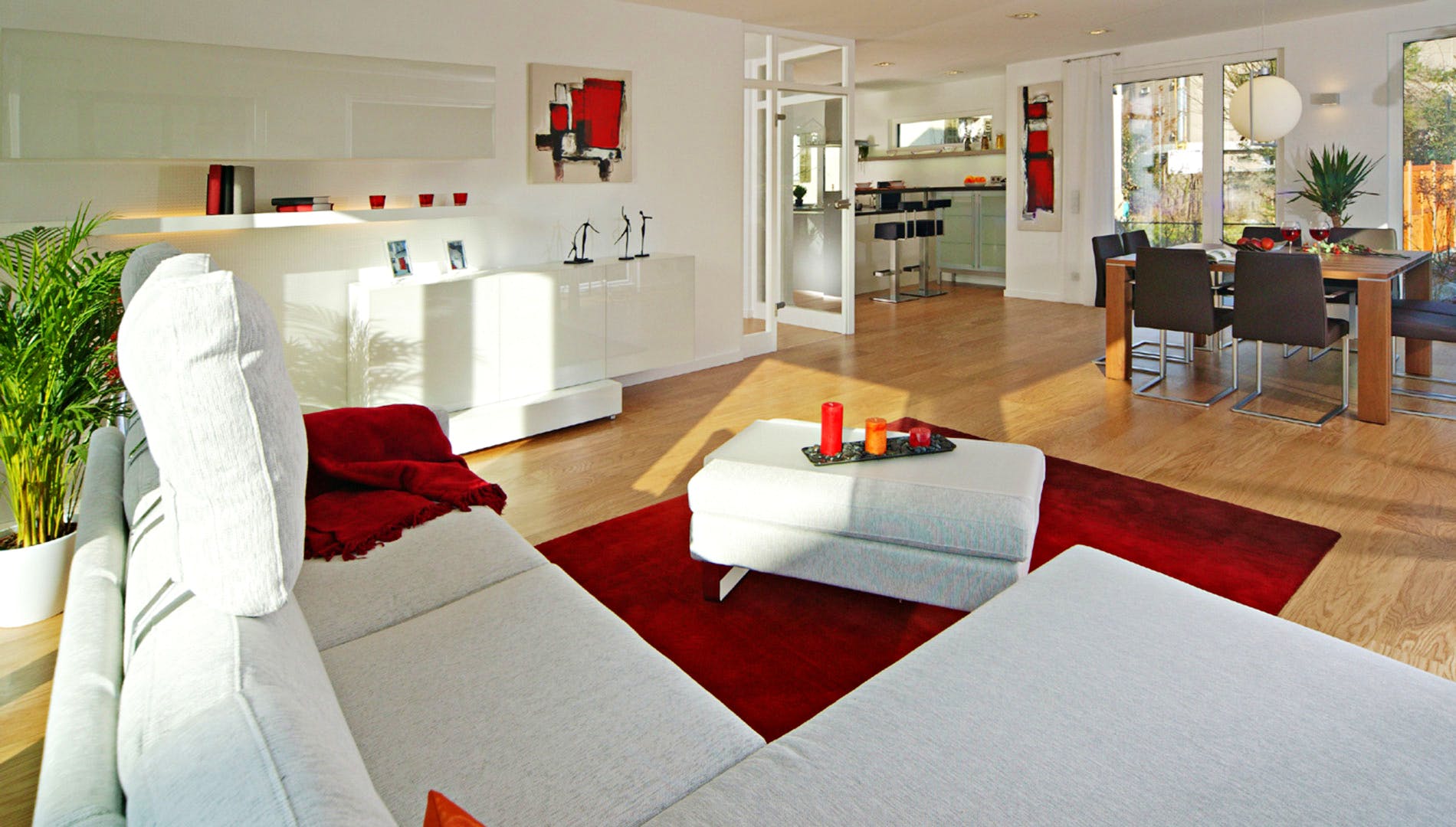 Fertighaus MH Villingen-Schwenningen von Fertighaus WEISS Schlüsselfertig ab 339000€, Pultdachhaus Innenansicht 1