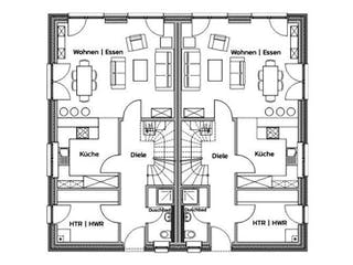 Massivhaus 2NICE von Kagebau,  Grundriss 1