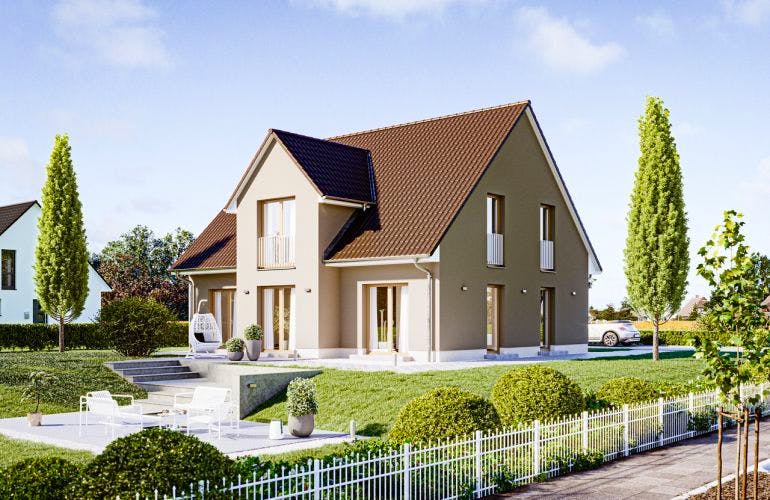 Massivhaus Alto 742 von Heinz von Heiden Schlüsselfertig ab 280945€, Außenansicht 2