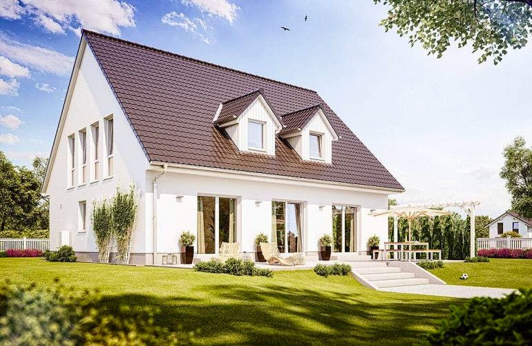 Massivhaus Alto 841 von Heinz von Heiden Schlüsselfertig ab 289110€, Außenansicht 1