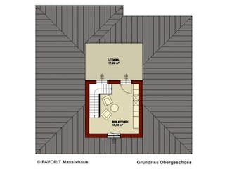 Massivhaus Ambiente 158 von FAVORIT Massivhaus (alt) Schlüsselfertig ab 434070€, Bungalow Grundriss 1