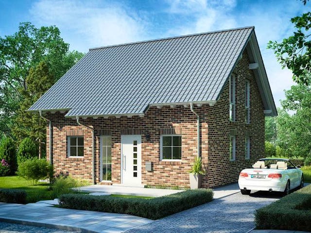 Massivhaus ARCHITEKTENHAUS ESPRIT KLINKER von Kern-Haus Chemnitz Schlüsselfertig ab 322900€, Außenansicht 1