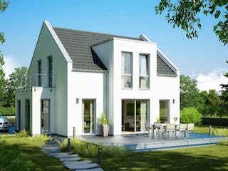 Massivhaus ARCHITEKTENHAUS ESPRIT TRENDLINE von Kern-Haus Chemnitz Schlüsselfertig ab 345900€, Außenansicht 1