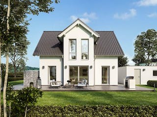 Massivhaus ARCHITEKTENHAUS ESPRIT von Kern-Haus Chemnitz Schlüsselfertig ab 322900€, Satteldach-Klassiker Außenansicht 2