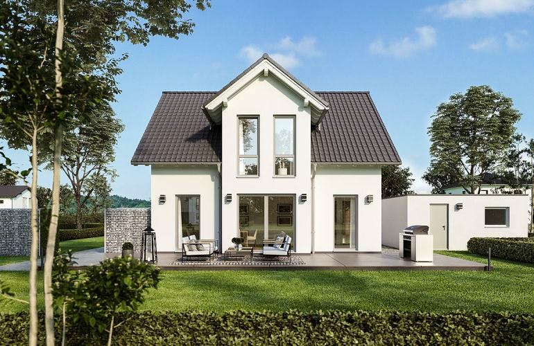 Massivhaus ARCHITEKTENHAUS ESPRIT von KHC Bauträger Schlüsselfertig ab 353900€, Außenansicht 2