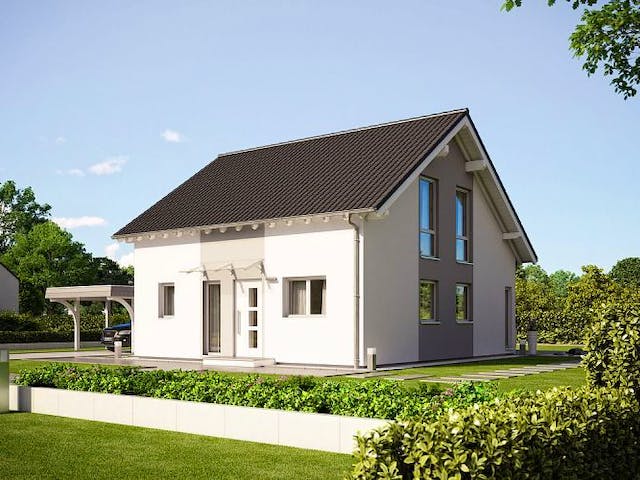 Massivhaus ARCHITEKTENHAUS FAMILY von KHC Bauträger Schlüsselfertig ab 335900€,  Außenansicht 1