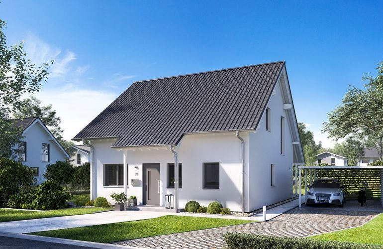 Massivhaus ARCHITEKTENHAUS JANO von KHC Bauträger Schlüsselfertig ab 262900€, Außenansicht 1