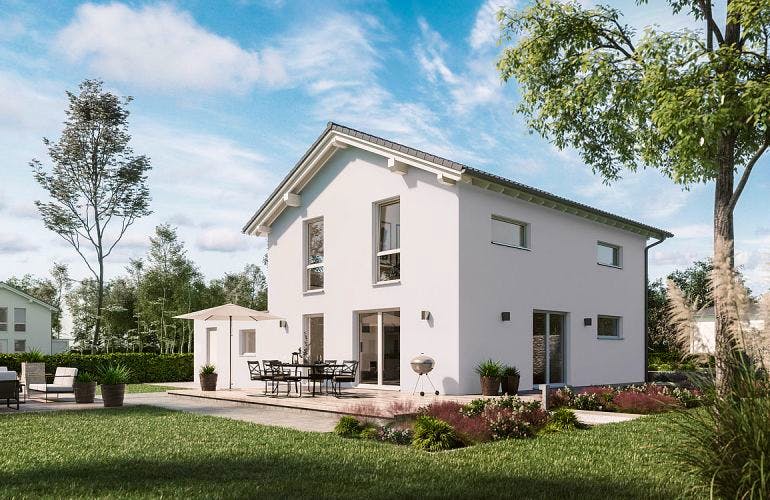 Massivhaus ARCHITEKTENHAUS JARA von KHC Bauträger Schlüsselfertig ab 274900€, Außenansicht 1
