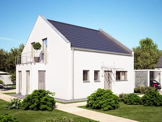 Massivhaus ARCHITEKTENHAUS KOMFORT TRENDLINE von Kern-Haus Chemnitz Schlüsselfertig ab 336900€, Außenansicht 1