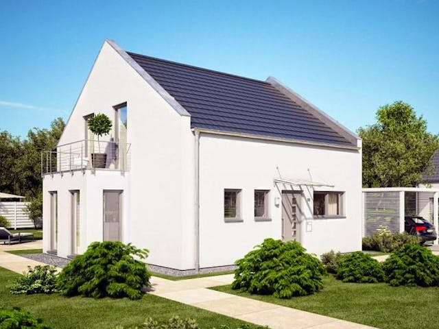 Massivhaus ARCHITEKTENHAUS KOMFORT TRENDLINE von Kern-Haus Chemnitz Schlüsselfertig ab 336900€, Außenansicht 1