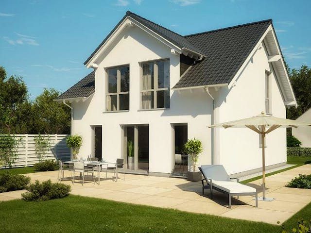 Massivhaus ARCHITEKTENHAUS KOMFORT von Kern-Haus Chemnitz Schlüsselfertig ab 304900€, Satteldach-Klassiker Außenansicht 1 Massivhaus ARCHITEKTENHAUS KOMFORT von Kern-Haus Chemnitz Schlüsselfertig ab 304900€, Satteldach-Klassiker Außenansicht 1