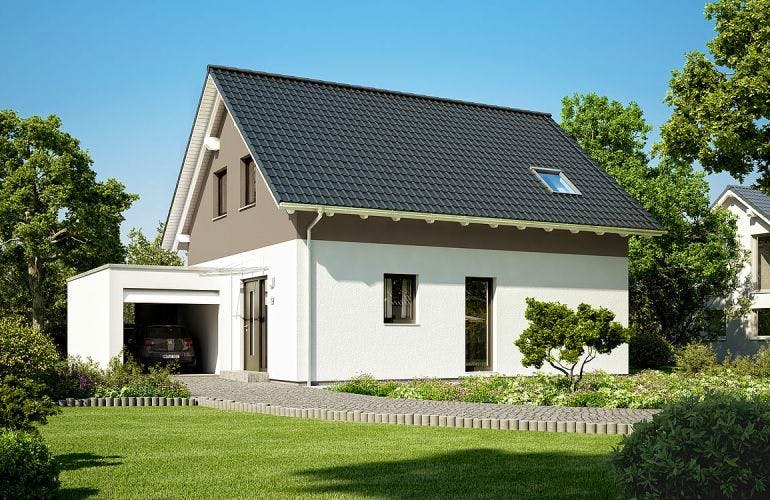 Massivhaus ARCHITEKTENHAUS LOOP CLASSIC von KHC Bauträger Schlüsselfertig ab 231900€, Außenansicht 2