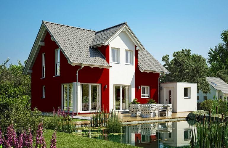 Massivhaus ARCHITEKTENHAUS LOOP PLUS von KHC Bauträger Schlüsselfertig ab 241900€, Außenansicht 2