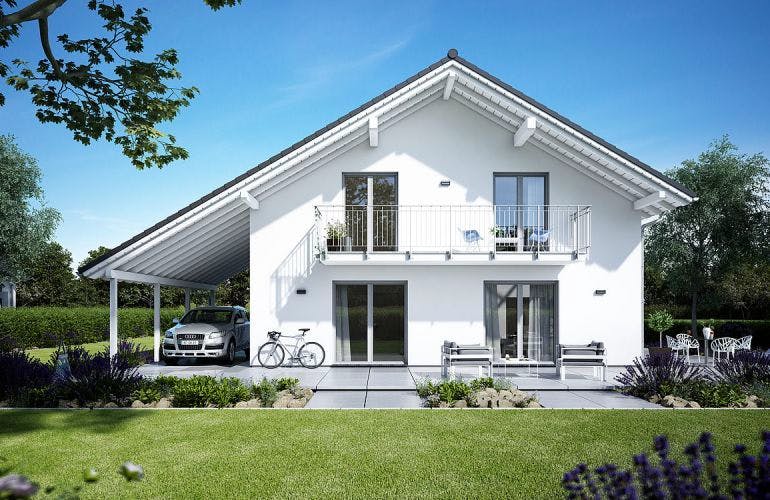 Massivhaus ARCHITEKTENHAUS LUCE von KHC Bauträger Schlüsselfertig ab 439900€, Außenansicht 2