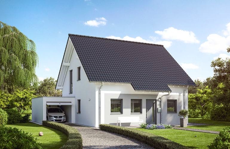 Massivhaus ARCHITEKTENHAUS LUNA von KHC Bauträger Schlüsselfertig ab 255900€, Außenansicht 1