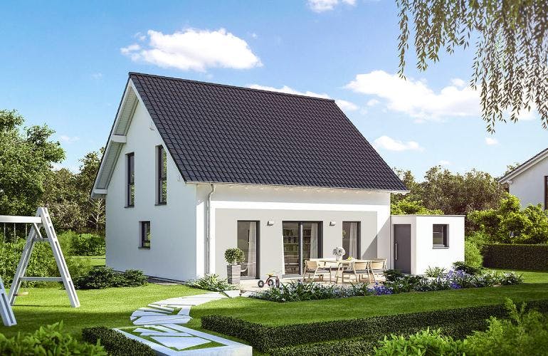 Massivhaus ARCHITEKTENHAUS LUNA von KHC Bauträger Schlüsselfertig ab 255900€, Außenansicht 2