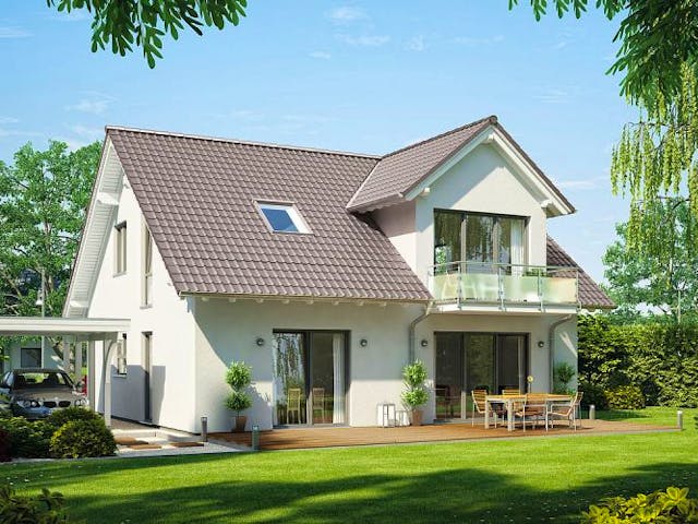 Massivhaus ARCHITEKTENHAUS MAGNUM von Kern-Haus Chemnitz Schlüsselfertig ab 348900€, Satteldach-Klassiker Außenansicht 1 Massivhaus ARCHITEKTENHAUS MAGNUM von Kern-Haus Chemnitz Schlüsselfertig ab 348900€, Satteldach-Klassiker Außenansicht 1