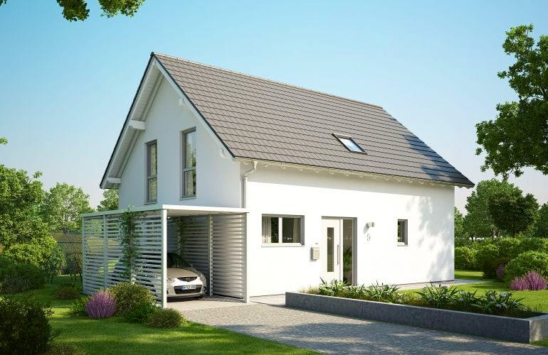 Massivhaus ARCHITEKTENHAUS SIGNUM von KHC Bauträger Schlüsselfertig ab 292900€, Außenansicht 2