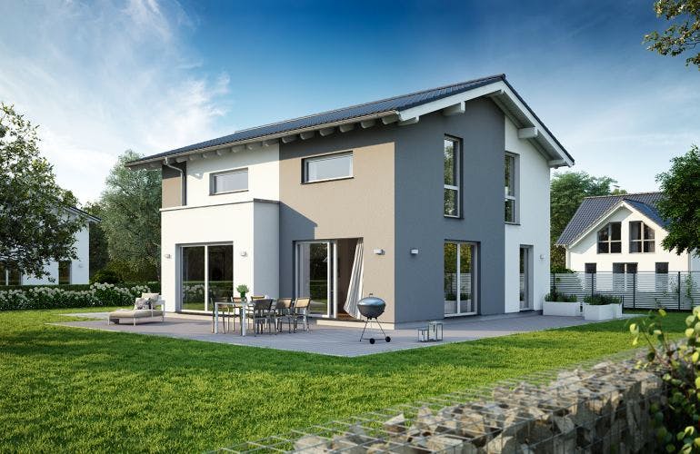 Massivhaus ARCHITEKTENHAUS VERO von KHC Bauträger Schlüsselfertig ab 265900€,  Außenansicht 2