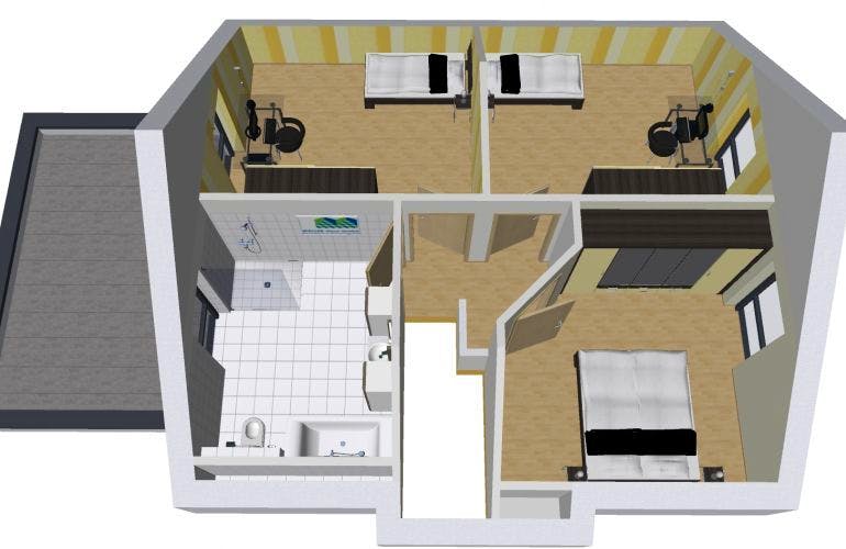 Massivhaus Basic 120 SD von Wäller-Haus Schlüsselfertig ab 244900€, Grundriss 1