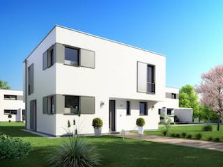 Massivhaus Bauhaus I 130 von Rostow Massivhaus, Cubushaus Außenansicht 1