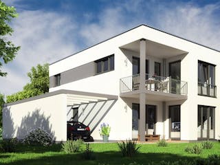 Massivhaus Bauhaus II 140 von Rostow Massivhaus, Cubushaus Außenansicht 1