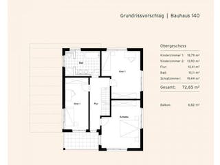 Massivhaus Bauhaus II 140 von Rostow Massivhaus, Cubushaus Grundriss 2