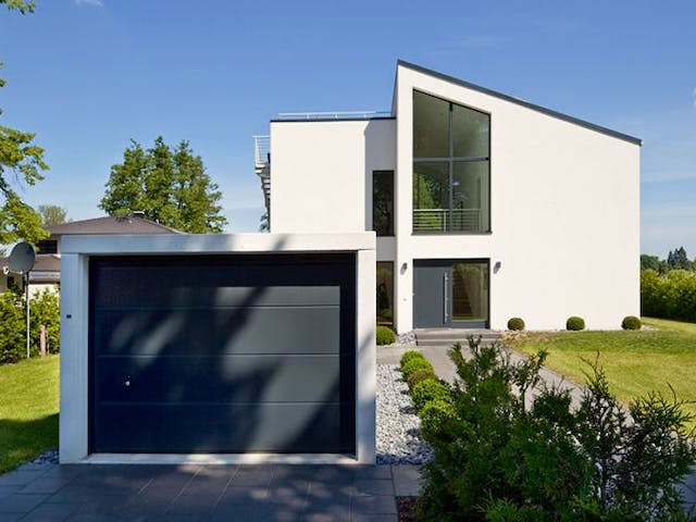 Massivhaus Bauhaus Jonas von Zaunmüller Massivhaus, Cubushaus Außenansicht 3