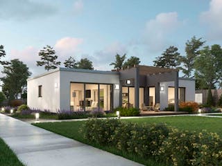 Massivhaus BGL 121/120 von SCHIEREN Hauskonzepte, Bungalow Außenansicht 4