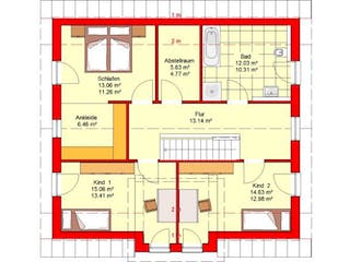 Massivhaus Bingen 151 von PRO-IM Neo, Grundriss 1
