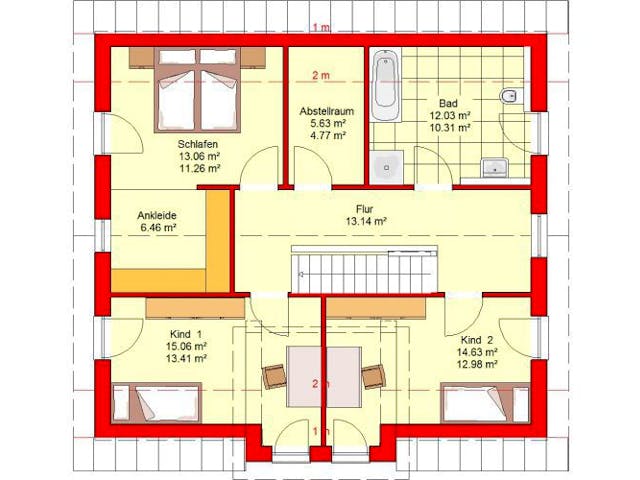 Massivhaus Bingen 151 von PRO-IM Neo,  Grundriss 1
