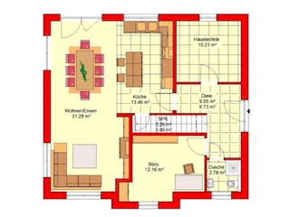 Massivhaus Bingen 151 von PRO-IM Neo, Grundriss 2