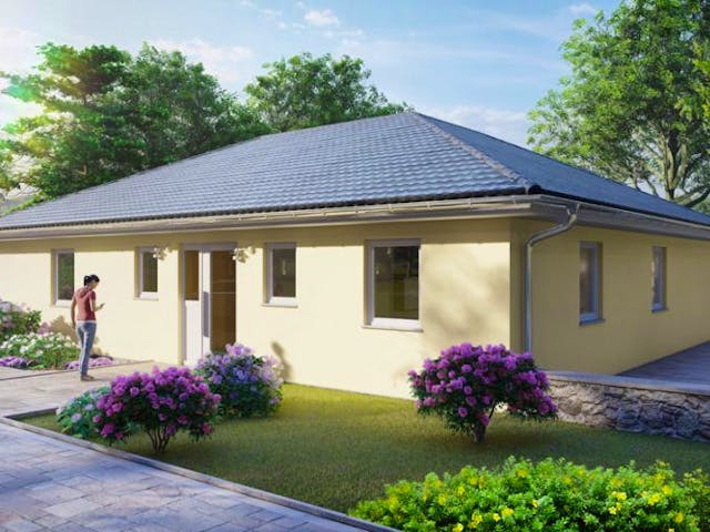 Massivhaus Bungalow ARENDSEE von Aktuell Bau, Bungalow Außenansicht 1